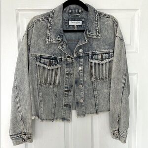 Denim Blvd Los Angeles Jean Jacket With Rhinestones size M